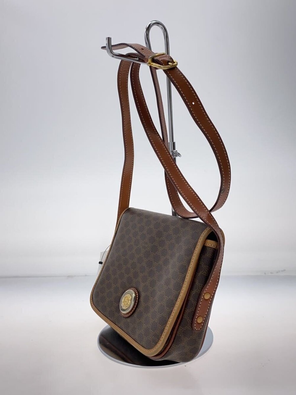 Celine Leather All Bag over Macadam Brown Shoulder Brown